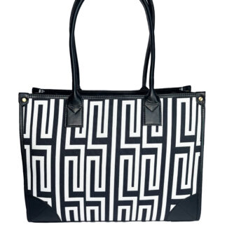 DIGARI CREATIVE HOUSE- DCH BLACK MAZE CANVAS TOTE BAGS