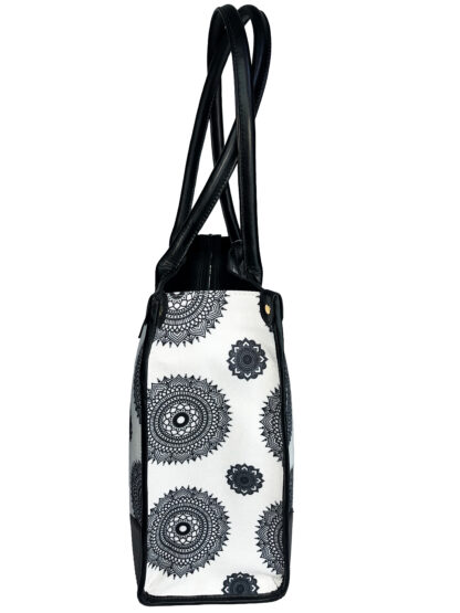 DIGARI CREATIVE HOUSE- DCH BLACK CHAKRA CANVAS TOTE BAGS