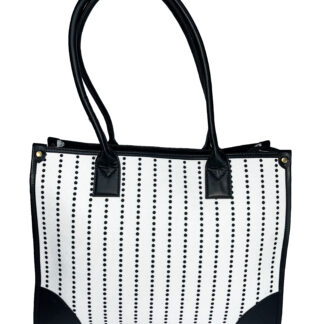 DIGARI CREATIVE HOUSE- DCH BLACK DOT CANVAS TOTE BAGS