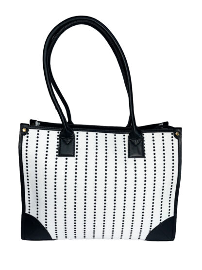 DIGARI CREATIVE HOUSE- DCH BLACK DOT CANVAS TOTE BAGS