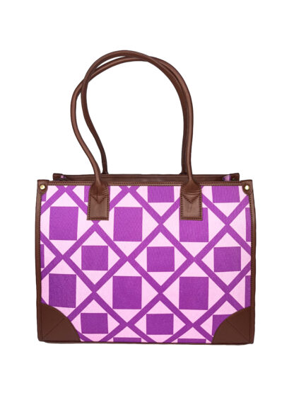 DIGARI CREATIVE HOUSE- DCH PINK MATRIX CANVAS TOTE BAGS