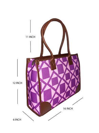 DIGARI CREATIVE HOUSE- DCH PINK MATRIX CANVAS TOTE BAGS