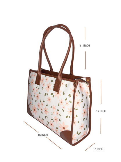 DIGARI CREATIVE HOUSE- DCH FLORAL CANVAS TOTE BAGS