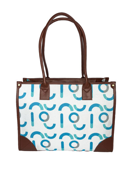 DIGARI CREATIVE HOUSE- DCH BLUE HALF MOON CANVAS TOTE BAGS